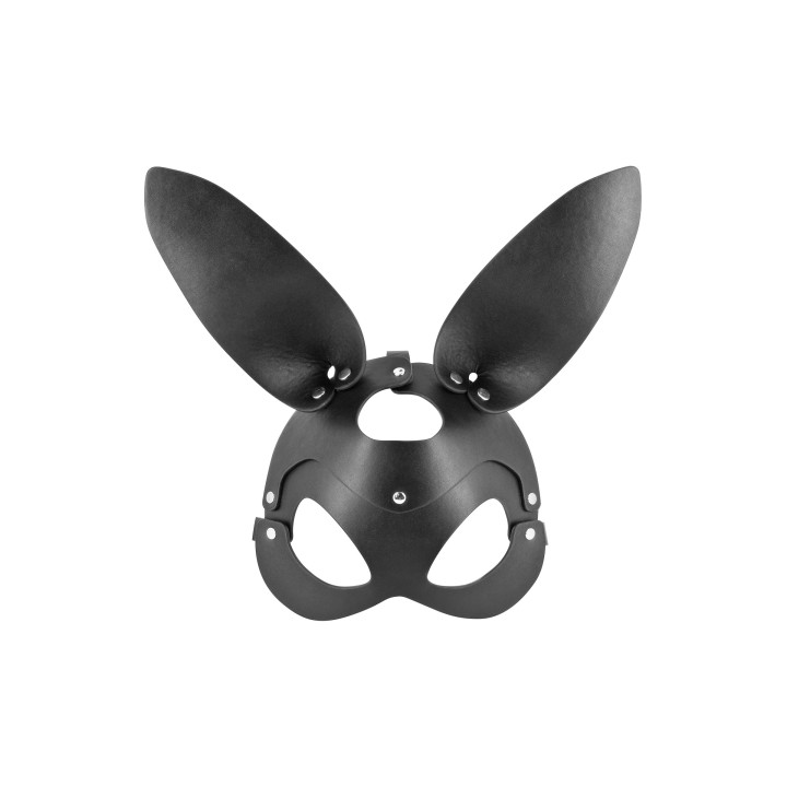 Masque noir Bunny simili cuir