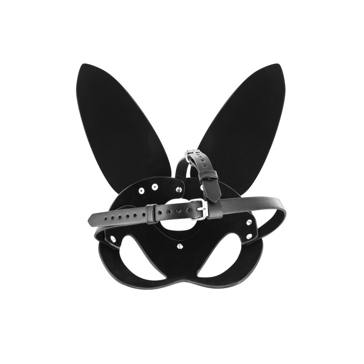 Masque noir Bunny simili cuir