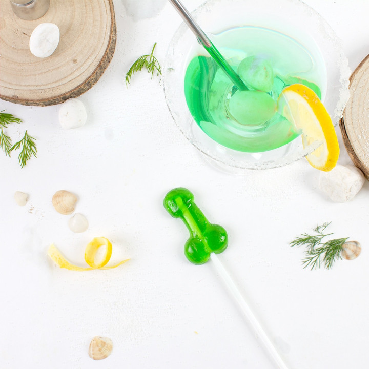 Sucette Pénis jelly gout Caipirinha