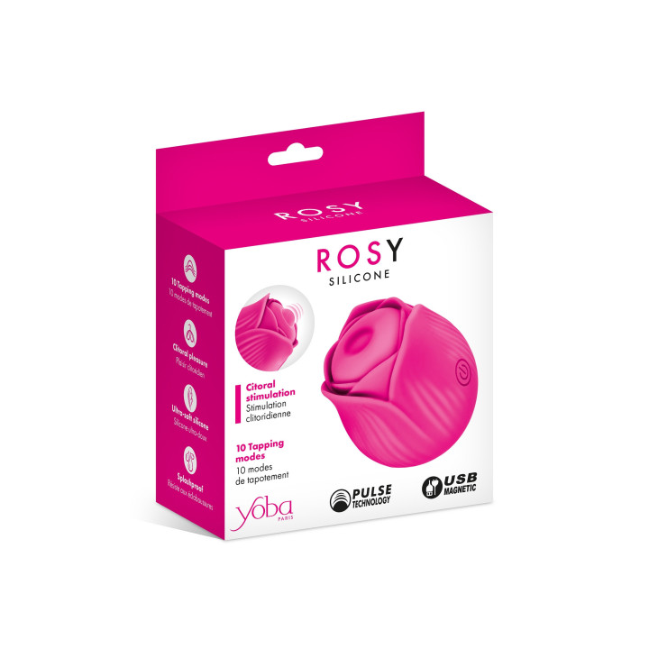 Rosy Stimulateur clitoridien rose à tapotements