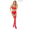 Hard Chic ensemble soutien gorge Slip wetlook rouge