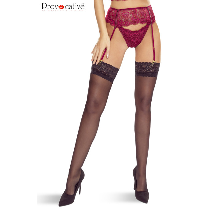 Passion Glamour porte jarretelles Bordeaux