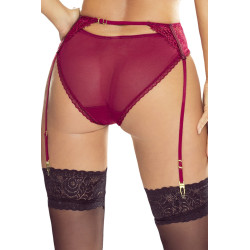 Passion Glamour porte jarretelles Bordeaux