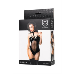 Sherrie body wetlook micro résille
