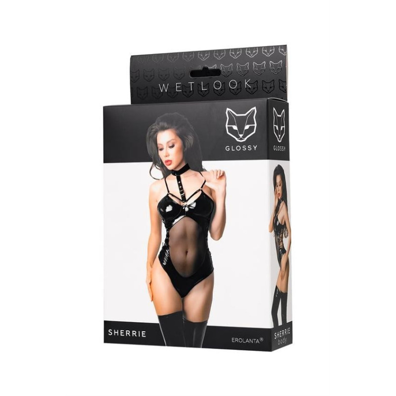 Sherrie body wetlook micro résille