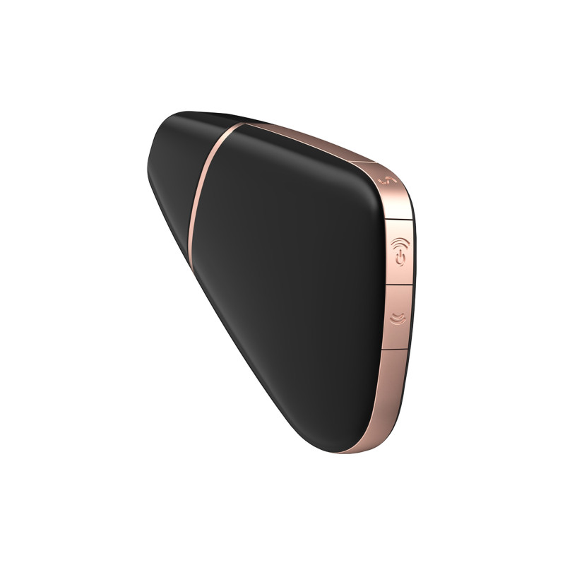 Love Triangle Connecté Stimulateur clitoris par ondes vibrations Noir