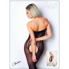 Bodystocking résille motif forme bustier ouvert entre jambes
