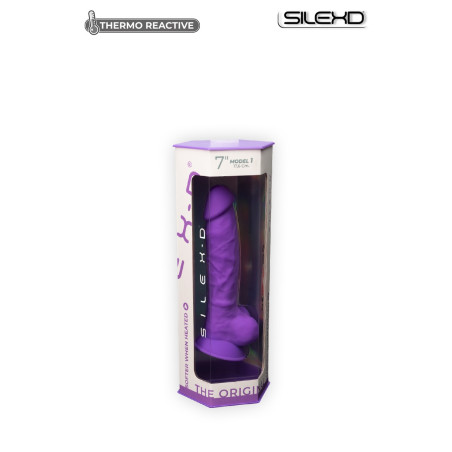 Gode Ventouse Réaliste VIOLET "Thermo Réactive" Modèl 1