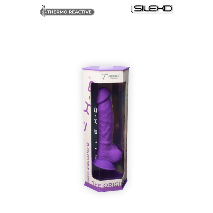 Gode Ventouse Réaliste VIOLET "Thermo Réactive" Modèl 1