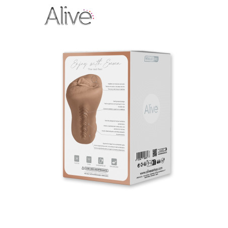 Emma Masturbateur réaliste peau foncé taille réelle Vagin