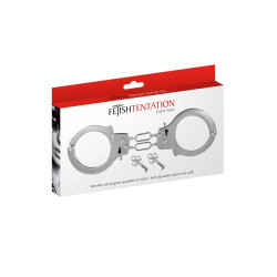 Menottes métal argenté sans chaine