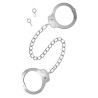 Menottes chevilles métal argenté avec chaine