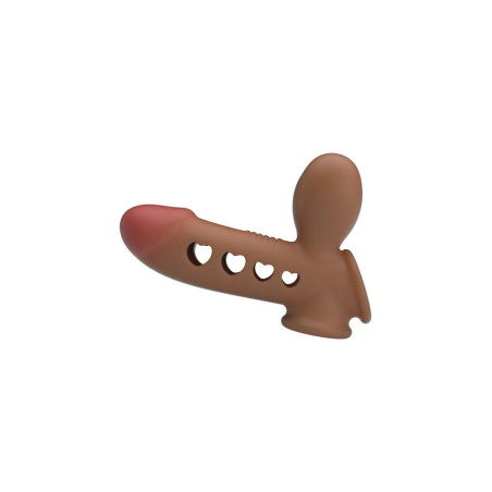 Gaine noire gonflable pénis anneau testicules