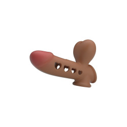 Gaine noire gonflable pénis anneau testicules