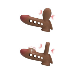 Gaine noire gonflable pénis anneau testicules