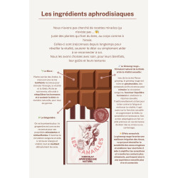 Tablette chocolat aphrodisiaque • Noir • 100g