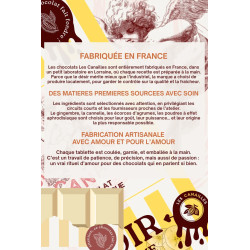 Tablette chocolat aphrodisiaque • Blanc 100g