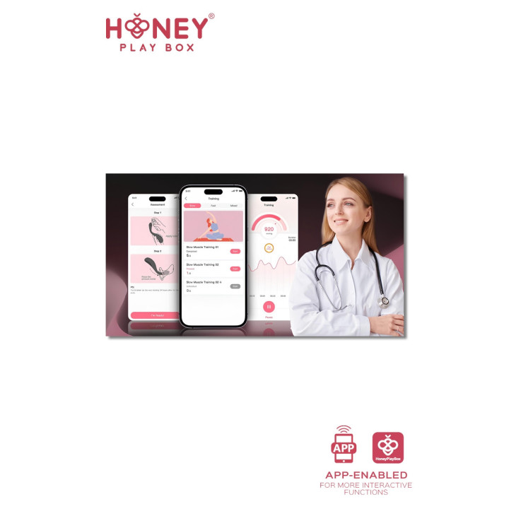 Puff/Aira Boule vibrante gonflable Kegel périnée connectée smartphone USB