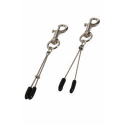 2 Pinces tétons progressives mousquetons