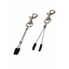2 Pinces tétons progressives mousquetons