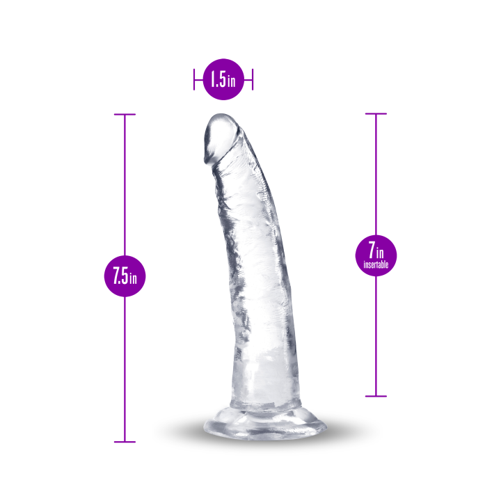 Lust N'Thrush Gode Ventouse droit Jelly Transparent 7