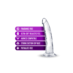 Lust N'Thrush Gode Ventouse droit Jelly Transparent 7