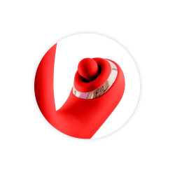 Joyfully rouge Rabbit Vibro tapotements Point G USB