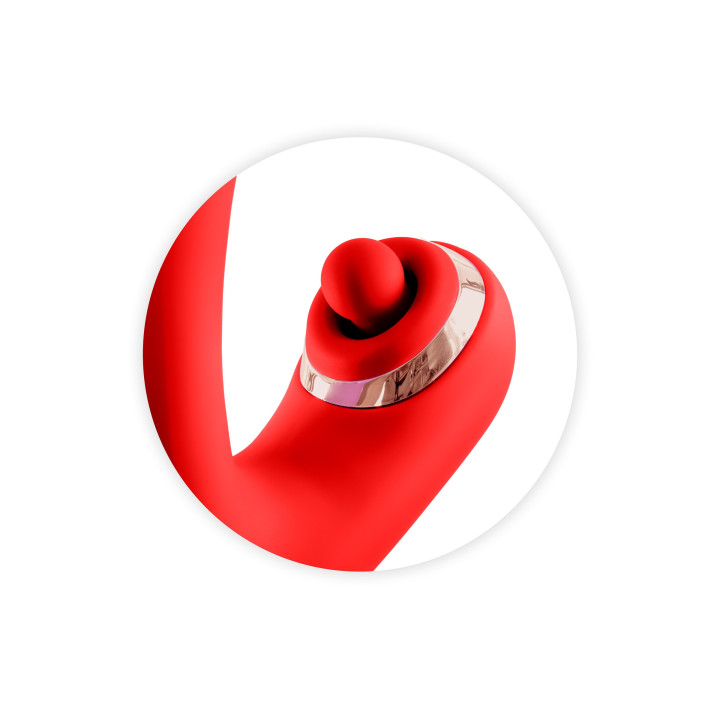 Joyfully rouge Rabbit Vibro tapotements Point G USB