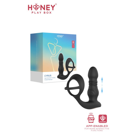 Cyrus vibe rebond stimulateur prostate anneau connecté smartphone USB